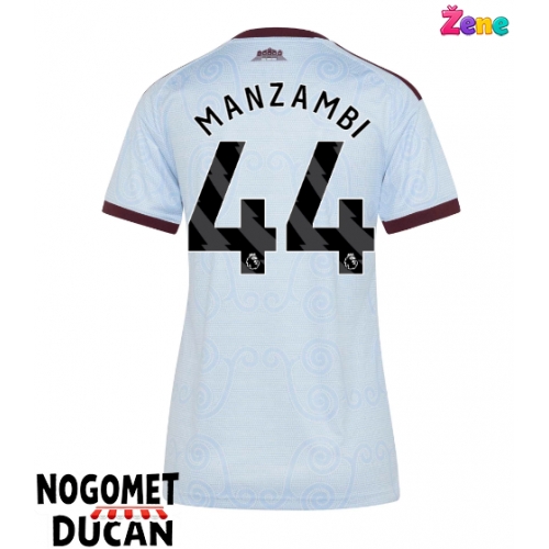 Aston Villa Johan Manzambi #44 Rezervni Dres Ženska 2026-27 Kratak Rukav Aston Villa Johan Manzambi #44 Rezervni Dres Ženska 2026-27 Kratak Rukav
