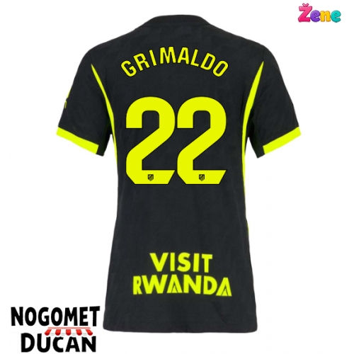 Atletico Madrid Alejandro Grimaldo #22 Gostujuci Dres Ženska 2026-27 Kratak Rukav Atletico Madrid Alejandro Grimaldo #22 Gostujuci Dres Ženska 2026-27 Kratak Rukav