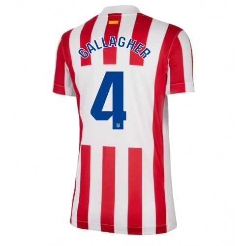 Atletico Madrid Conor Gallagher #4 Domaci Dres Ženska 2025-26 Kratak Rukav Atletico Madrid Conor Gallagher #4 Domaci Dres Ženska 2025-26 Kratak Rukav