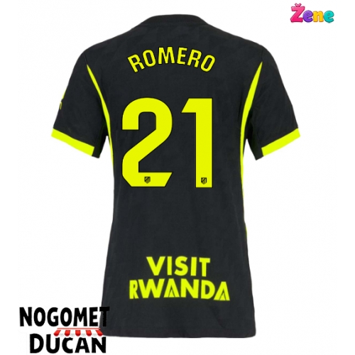 Atletico Madrid Cristian Romero #21 Gostujuci Dres Ženska 2026-27 Kratak Rukav Atletico Madrid Cristian Romero #21 Gostujuci Dres Ženska 2026-27 Kratak Rukav