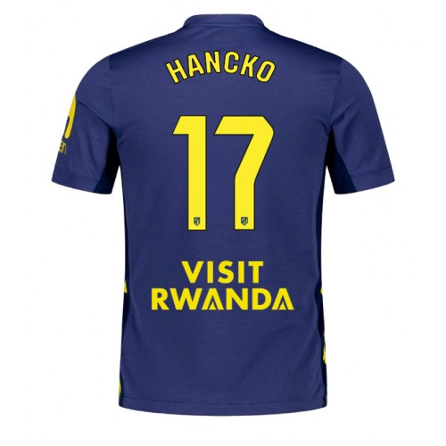 Atletico Madrid David Hancko #17 Gostujuci Dres 2025-26 Kratak Rukav Atletico Madrid David Hancko #17 Gostujuci Dres 2025-26 Kratak Rukav
