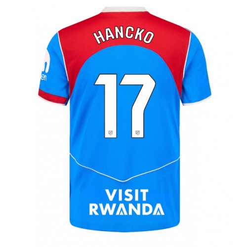 Atletico Madrid David Hancko #17 Rezervni Dres 2025-26 Kratak Rukav Atletico Madrid David Hancko #17 Rezervni Dres 2025-26 Kratak Rukav