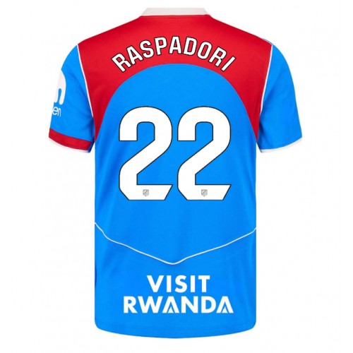 Atletico Madrid Giacomo Raspadori #22 Rezervni Dres 2025-26 Kratak Rukav Atletico Madrid Giacomo Raspadori #22 Rezervni Dres 2025-26 Kratak Rukav