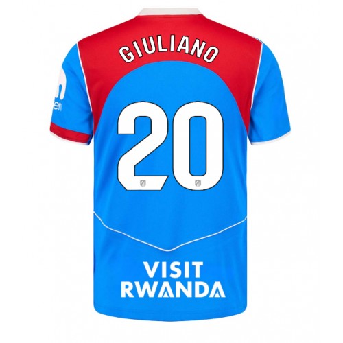 Atletico Madrid Giuliano Simeone #20 Rezervni Dres 2025-26 Kratak Rukav Atletico Madrid Giuliano Simeone #20 Rezervni Dres 2025-26 Kratak Rukav