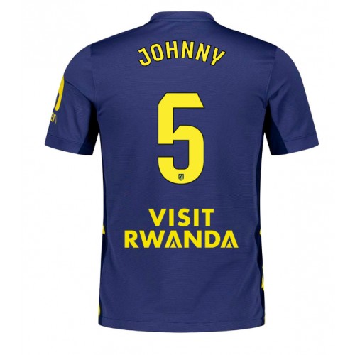 Atletico Madrid Johnny Cardoso #5 Gostujuci Dres 2025-26 Kratak Rukav Atletico Madrid Johnny Cardoso #5 Gostujuci Dres 2025-26 Kratak Rukav