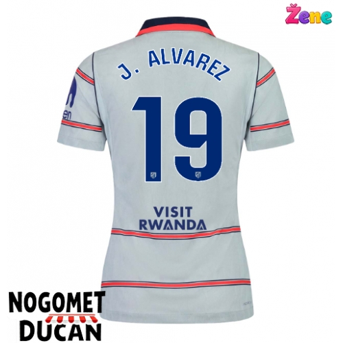 Atletico Madrid Julian Alvarez #19 Rezervni Dres Ženska 2026-27 Kratak Rukav Atletico Madrid Julian Alvarez #19 Rezervni Dres Ženska 2026-27 Kratak Rukav