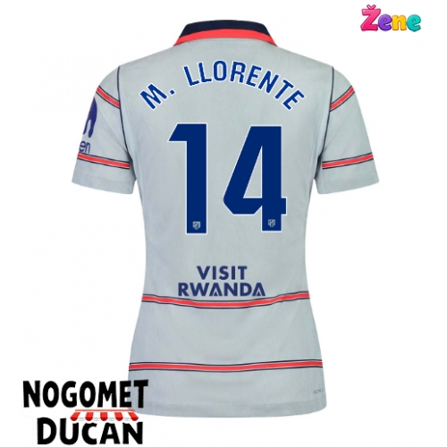 Atletico Madrid Marcos Llorente #14 Rezervni Dres Ženska 2026-27 Kratak Rukav Atletico Madrid Marcos Llorente #14 Rezervni Dres Ženska 2026-27 Kratak Rukav