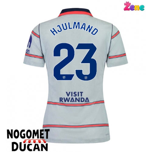 Atletico Madrid Morten Hjulmand #23 Rezervni Dres Ženska 2026-27 Kratak Rukav Atletico Madrid Morten Hjulmand #23 Rezervni Dres Ženska 2026-27 Kratak Rukav