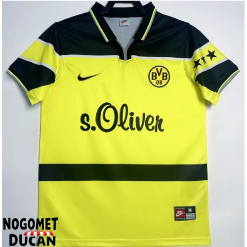 BVB Dortmund 1997-1998 Retro Domaci Dres Kratak Rukav BVB Dortmund 1997-1998 Retro Domaci Dres Kratak Rukav
