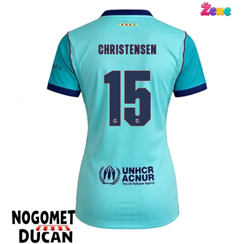 Barcelona Andreas Christensen #15 Rezervni Dres Ženska 2026-27 Kratak Rukav Barcelona Andreas Christensen #15 Rezervni Dres Ženska 2026-27 Kratak Rukav