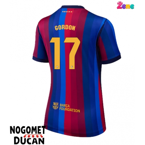 Barcelona Anthony Gordon #17 Domaci Dres Ženska 2026-27 Kratak Rukav Barcelona Anthony Gordon #17 Domaci Dres Ženska 2026-27 Kratak Rukav