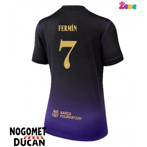Barcelona Fermin Lopez #7 Gostujuci Dres Ženska 2026-27 Kratak Rukav Barcelona Fermin Lopez #7 Gostujuci Dres Ženska 2026-27 Kratak Rukav