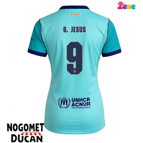 Barcelona Gabriel Jesus #9 Rezervni Dres Ženska 2026-27 Kratak Rukav Barcelona Gabriel Jesus #9 Rezervni Dres Ženska 2026-27 Kratak Rukav