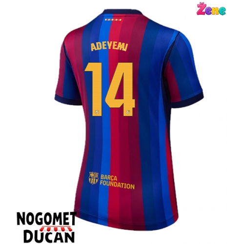 Barcelona Karim Adeyemi #14 Domaci Dres Ženska 2026-27 Kratak Rukav Barcelona Karim Adeyemi #14 Domaci Dres Ženska 2026-27 Kratak Rukav