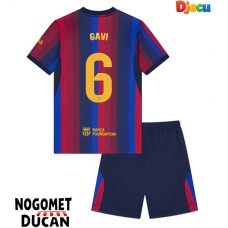 Barcelona Paez Gavi #6 Domaci Dres za djecu 2026-27 Kratak Rukav (+ Kratke hlače)