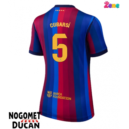 Barcelona Pau Cubarsi #5 Domaci Dres Ženska 2026-27 Kratak Rukav Barcelona Pau Cubarsi #5 Domaci Dres Ženska 2026-27 Kratak Rukav