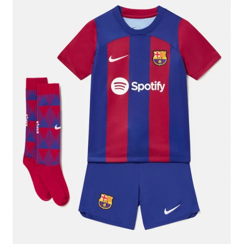 Barcelona Pedri Gonzalez #8 Domaci Dres za djecu 2023-24 Kratak Rukav (+ Kratke hlače)