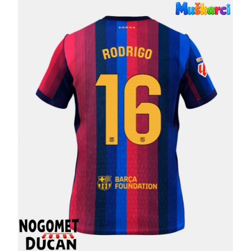 Barcelona Rodri Hernandez #16 Domaci Dres 2026-27 Kratak Rukav Barcelona Rodri Hernandez #16 Domaci Dres 2026-27 Kratak Rukav