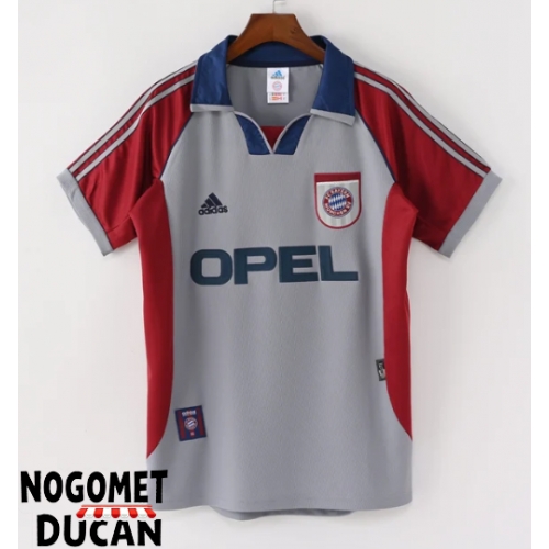 Bayern Munich 1998-1999 Retro Rezervni Dres Kratak Rukav Bayern Munich 1998-1999 Retro Rezervni Dres Kratak Rukav