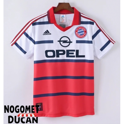 Bayern Munich 1998-2000 Retro Gostujuci Dres Kratak Rukav Bayern Munich 1998-2000 Retro Gostujuci Dres Kratak Rukav