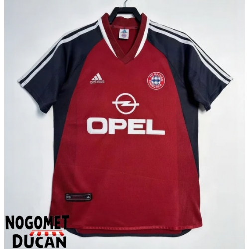 Bayern Munich 2001-2002 Retro Domaci Dres Kratak Rukav Bayern Munich 2001-2002 Retro Domaci Dres Kratak Rukav