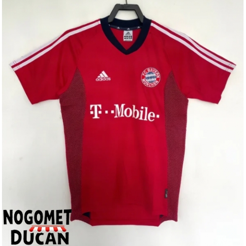 Bayern Munich 2002-2003 Retro Domaci Dres Kratak Rukav Bayern Munich 2002-2003 Retro Domaci Dres Kratak Rukav