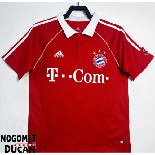 Bayern Munich 2006-2007 Retro Domaci Dres Kratak Rukav Bayern Munich 2006-2007 Retro Domaci Dres Kratak Rukav