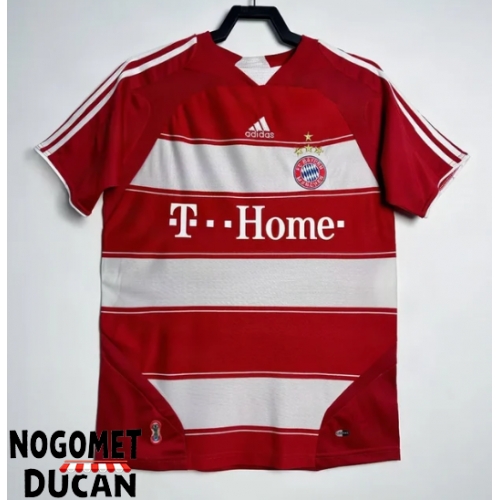 Bayern Munich 2007-2008 Retro Domaci Dres Kratak Rukav Bayern Munich 2007-2008 Retro Domaci Dres Kratak Rukav