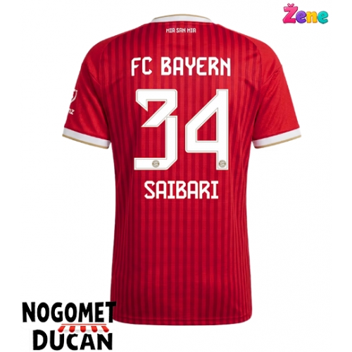 Bayern Munich Ismael Saibari #34 Domaci Dres Ženska 2026-27 Kratak Rukav Bayern Munich Ismael Saibari #34 Domaci Dres Ženska 2026-27 Kratak Rukav