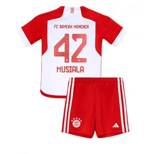Bayern Munich Jamal Musiala #42 Domaci Dres za djecu 2023-24 Kratak Rukav (+ Kratke hlače)