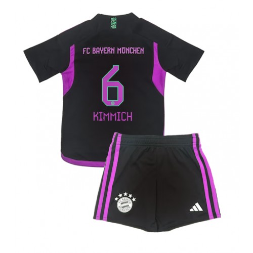 Bayern Munich Joshua Kimmich #6 Gostujuci Dres za djecu 2023-24 Kratak Rukav (+ Kratke hlače)