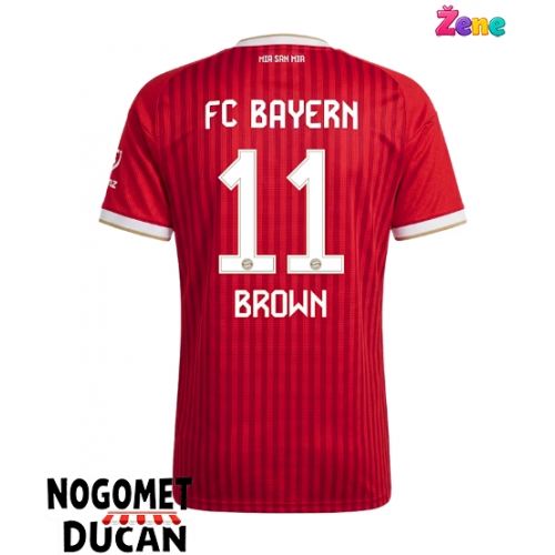 Bayern Munich Nathaniel Brown #11 Domaci Dres Ženska 2026-27 Kratak Rukav Bayern Munich Nathaniel Brown #11 Domaci Dres Ženska 2026-27 Kratak Rukav