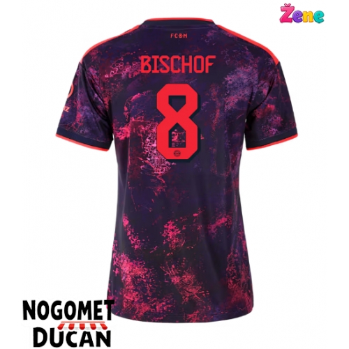 Bayern Munich Tom Bischof #8 Rezervni Dres Ženska 2026-27 Kratak Rukav Bayern Munich Tom Bischof #8 Rezervni Dres Ženska 2026-27 Kratak Rukav