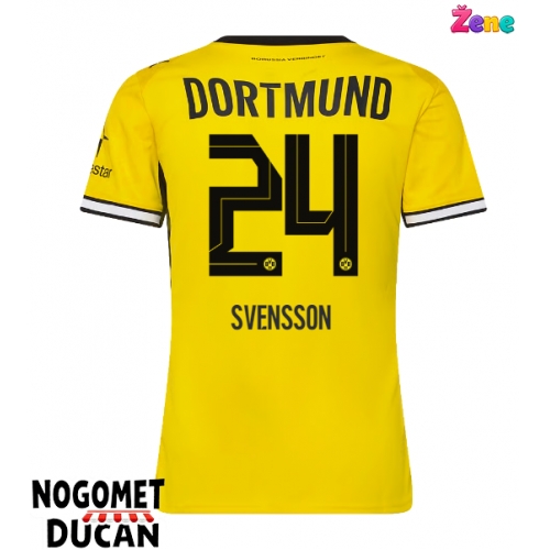 Borussia Dortmund Daniel Svensson #24 Domaci Dres Ženska 2026-27 Kratak Rukav Borussia Dortmund Daniel Svensson #24 Domaci Dres Ženska 2026-27 Kratak Rukav