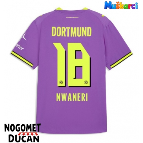 Borussia Dortmund Ethan Nwaneri #18 Rezervni Dres 2026-27 Kratak Rukav Borussia Dortmund Ethan Nwaneri #18 Rezervni Dres 2026-27 Kratak Rukav