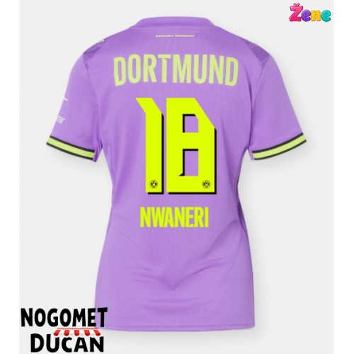 Borussia Dortmund Ethan Nwaneri #18 Rezervni Dres Ženska 2026-27 Kratak Rukav Borussia Dortmund Ethan Nwaneri #18 Rezervni Dres Ženska 2026-27 Kratak Rukav