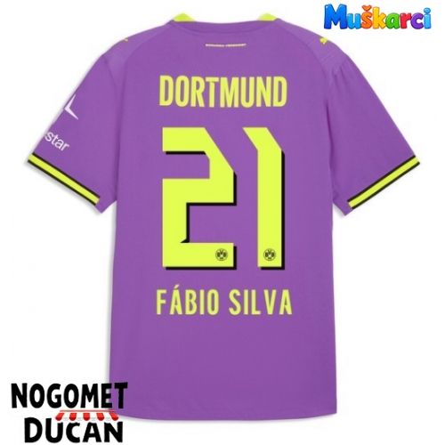 Borussia Dortmund Fabio Silva #21 Rezervni Dres 2026-27 Kratak Rukav Borussia Dortmund Fabio Silva #21 Rezervni Dres 2026-27 Kratak Rukav