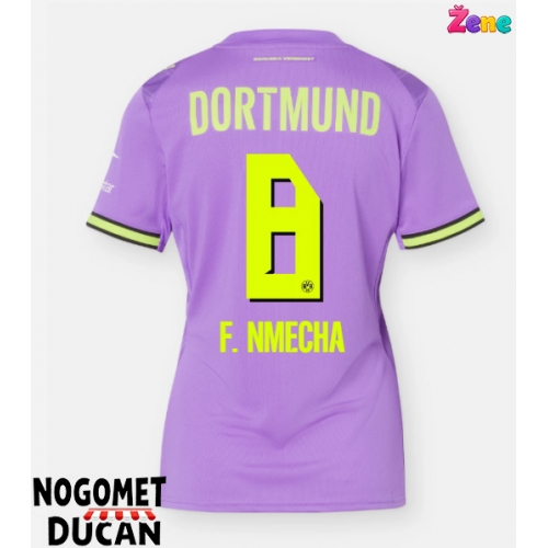 Borussia Dortmund Felix Nmecha #8 Rezervni Dres Ženska 2026-27 Kratak Rukav Borussia Dortmund Felix Nmecha #8 Rezervni Dres Ženska 2026-27 Kratak Rukav