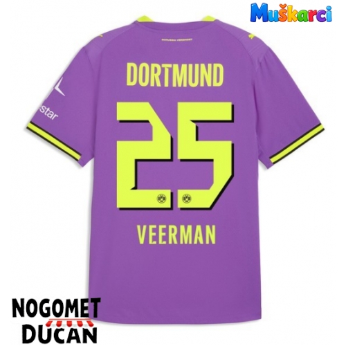 Borussia Dortmund Joey Veerman #25 Rezervni Dres 2026-27 Kratak Rukav Borussia Dortmund Joey Veerman #25 Rezervni Dres 2026-27 Kratak Rukav