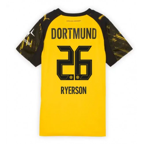 Borussia Dortmund Julian Ryerson #26 Domaci Dres Ženska 2025-26 Kratak Rukav Borussia Dortmund Julian Ryerson #26 Domaci Dres Ženska 2025-26 Kratak Rukav