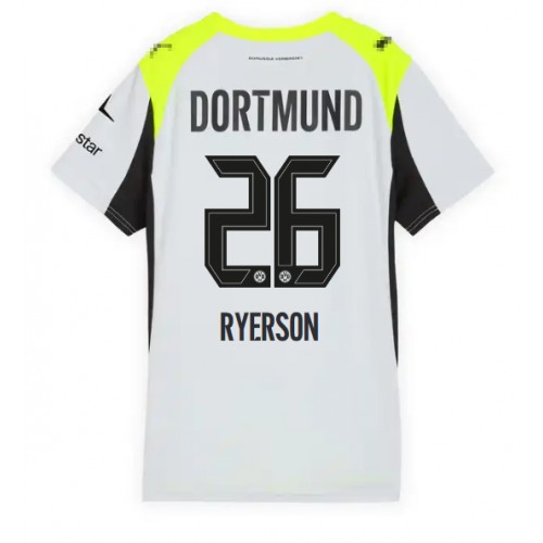 Borussia Dortmund Julian Ryerson #26 Gostujuci Dres Ženska 2025-26 Kratak Rukav Borussia Dortmund Julian Ryerson #26 Gostujuci Dres Ženska 2025-26 Kratak Rukav