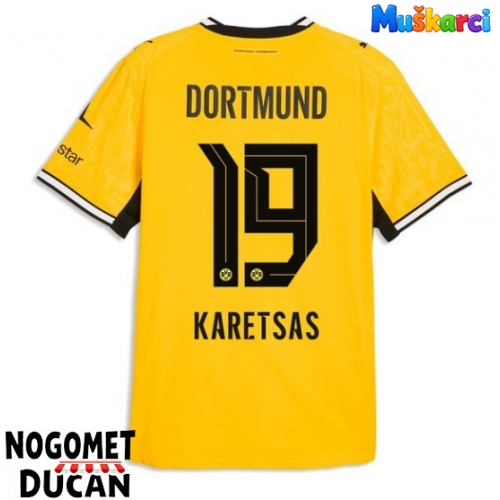 Borussia Dortmund Konstantinos Karetsas #19 Domaci Dres 2026-27 Kratak Rukav Borussia Dortmund Konstantinos Karetsas #19 Domaci Dres 2026-27 Kratak Rukav