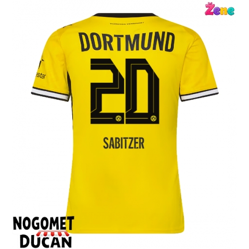 Borussia Dortmund Marcel Sabitzer #20 Domaci Dres Ženska 2026-27 Kratak Rukav Borussia Dortmund Marcel Sabitzer #20 Domaci Dres Ženska 2026-27 Kratak Rukav