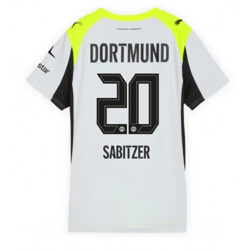 Borussia Dortmund Marcel Sabitzer #20 Gostujuci Dres Ženska 2025-26 Kratak Rukav Borussia Dortmund Marcel Sabitzer #20 Gostujuci Dres Ženska 2025-26 Kratak Rukav