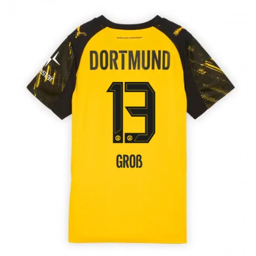 Borussia Dortmund Pascal Gross #13 Domaci Dres Ženska 2025-26 Kratak Rukav Borussia Dortmund Pascal Gross #13 Domaci Dres Ženska 2025-26 Kratak Rukav