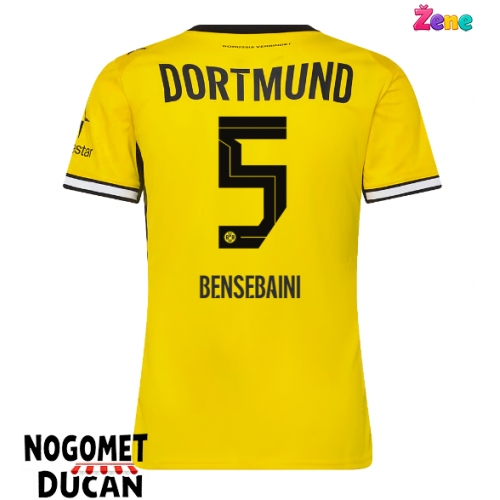 Borussia Dortmund Ramy Bensebaini #5 Domaci Dres Ženska 2026-27 Kratak Rukav Borussia Dortmund Ramy Bensebaini #5 Domaci Dres Ženska 2026-27 Kratak Rukav