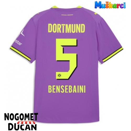 Borussia Dortmund Ramy Bensebaini #5 Rezervni Dres 2026-27 Kratak Rukav Borussia Dortmund Ramy Bensebaini #5 Rezervni Dres 2026-27 Kratak Rukav
