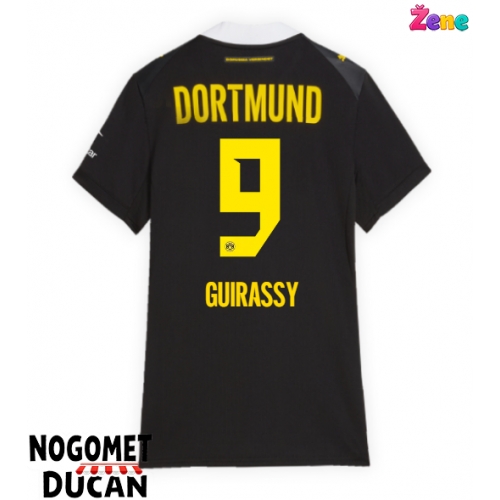 Borussia Dortmund Serhou Guirassy #9 Gostujuci Dres Ženska 2026-27 Kratak Rukav Borussia Dortmund Serhou Guirassy #9 Gostujuci Dres Ženska 2026-27 Kratak Rukav