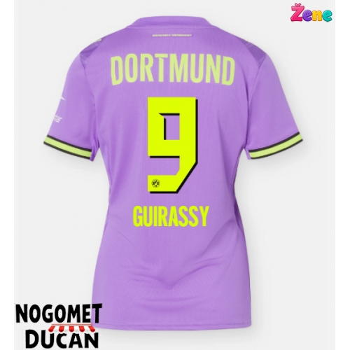 Borussia Dortmund Serhou Guirassy #9 Rezervni Dres Ženska 2026-27 Kratak Rukav Borussia Dortmund Serhou Guirassy #9 Rezervni Dres Ženska 2026-27 Kratak Rukav