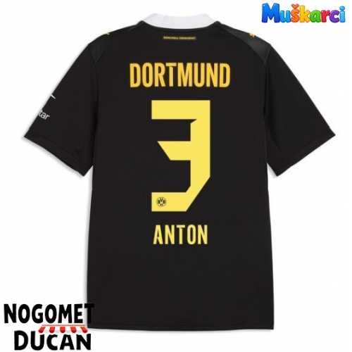 Borussia Dortmund Waldemar Anton #3 Gostujuci Dres 2026-27 Kratak Rukav Borussia Dortmund Waldemar Anton #3 Gostujuci Dres 2026-27 Kratak Rukav